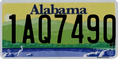 AL license plate 1AQ7490