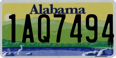 AL license plate 1AQ7494