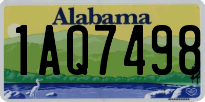 AL license plate 1AQ7498