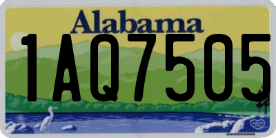 AL license plate 1AQ7505