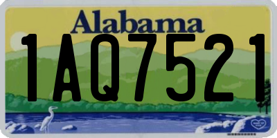AL license plate 1AQ7521