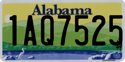 AL license plate 1AQ7525