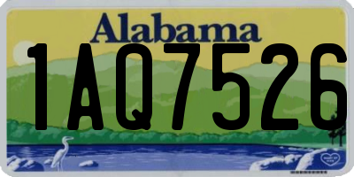 AL license plate 1AQ7526