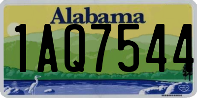 AL license plate 1AQ7544