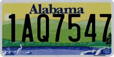 AL license plate 1AQ7547