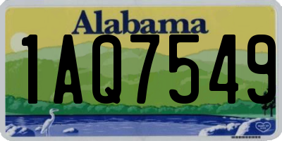 AL license plate 1AQ7549