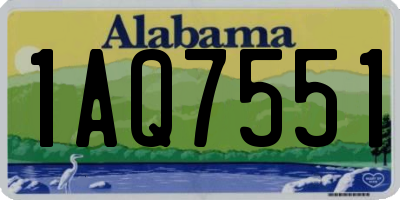 AL license plate 1AQ7551
