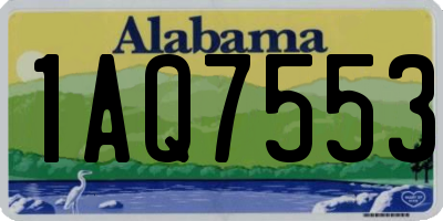 AL license plate 1AQ7553