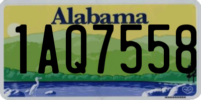 AL license plate 1AQ7558