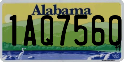 AL license plate 1AQ7560