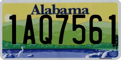AL license plate 1AQ7561