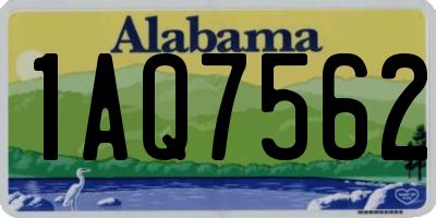 AL license plate 1AQ7562