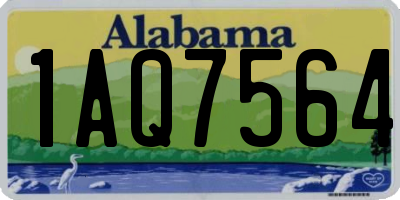 AL license plate 1AQ7564
