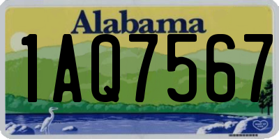 AL license plate 1AQ7567