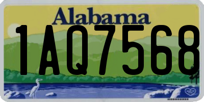 AL license plate 1AQ7568