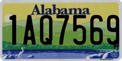 AL license plate 1AQ7569