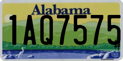 AL license plate 1AQ7575
