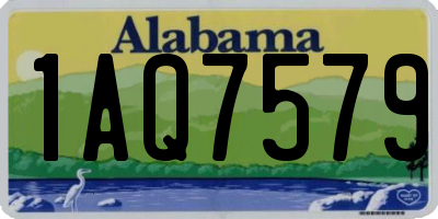 AL license plate 1AQ7579