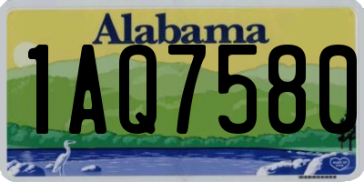 AL license plate 1AQ7580