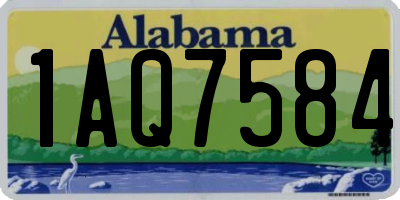 AL license plate 1AQ7584