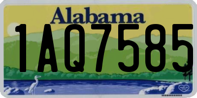 AL license plate 1AQ7585
