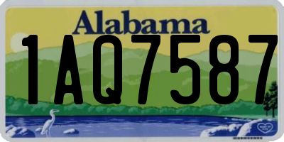 AL license plate 1AQ7587