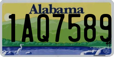 AL license plate 1AQ7589