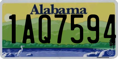AL license plate 1AQ7594