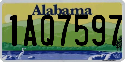 AL license plate 1AQ7597