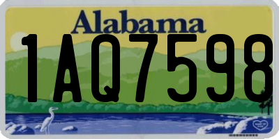 AL license plate 1AQ7598