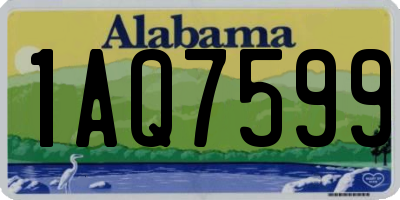 AL license plate 1AQ7599