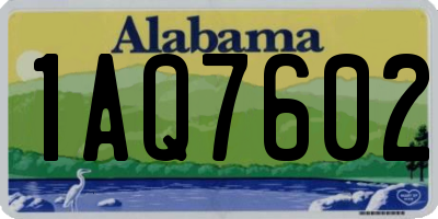 AL license plate 1AQ7602