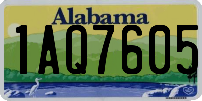 AL license plate 1AQ7605