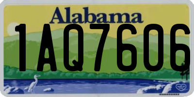 AL license plate 1AQ7606