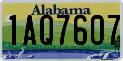 AL license plate 1AQ7607