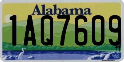 AL license plate 1AQ7609