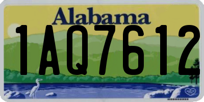 AL license plate 1AQ7612