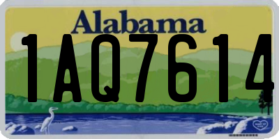 AL license plate 1AQ7614