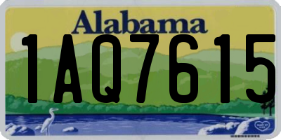 AL license plate 1AQ7615
