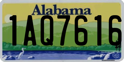 AL license plate 1AQ7616