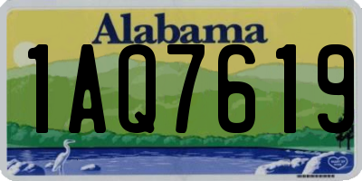 AL license plate 1AQ7619