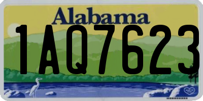 AL license plate 1AQ7623