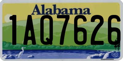 AL license plate 1AQ7626