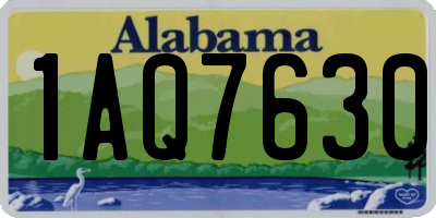 AL license plate 1AQ7630