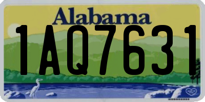 AL license plate 1AQ7631