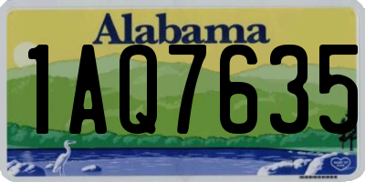 AL license plate 1AQ7635