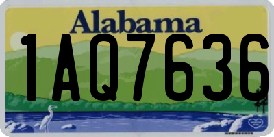 AL license plate 1AQ7636