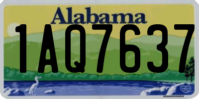 AL license plate 1AQ7637