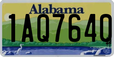 AL license plate 1AQ7640