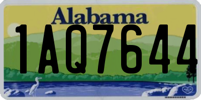 AL license plate 1AQ7644